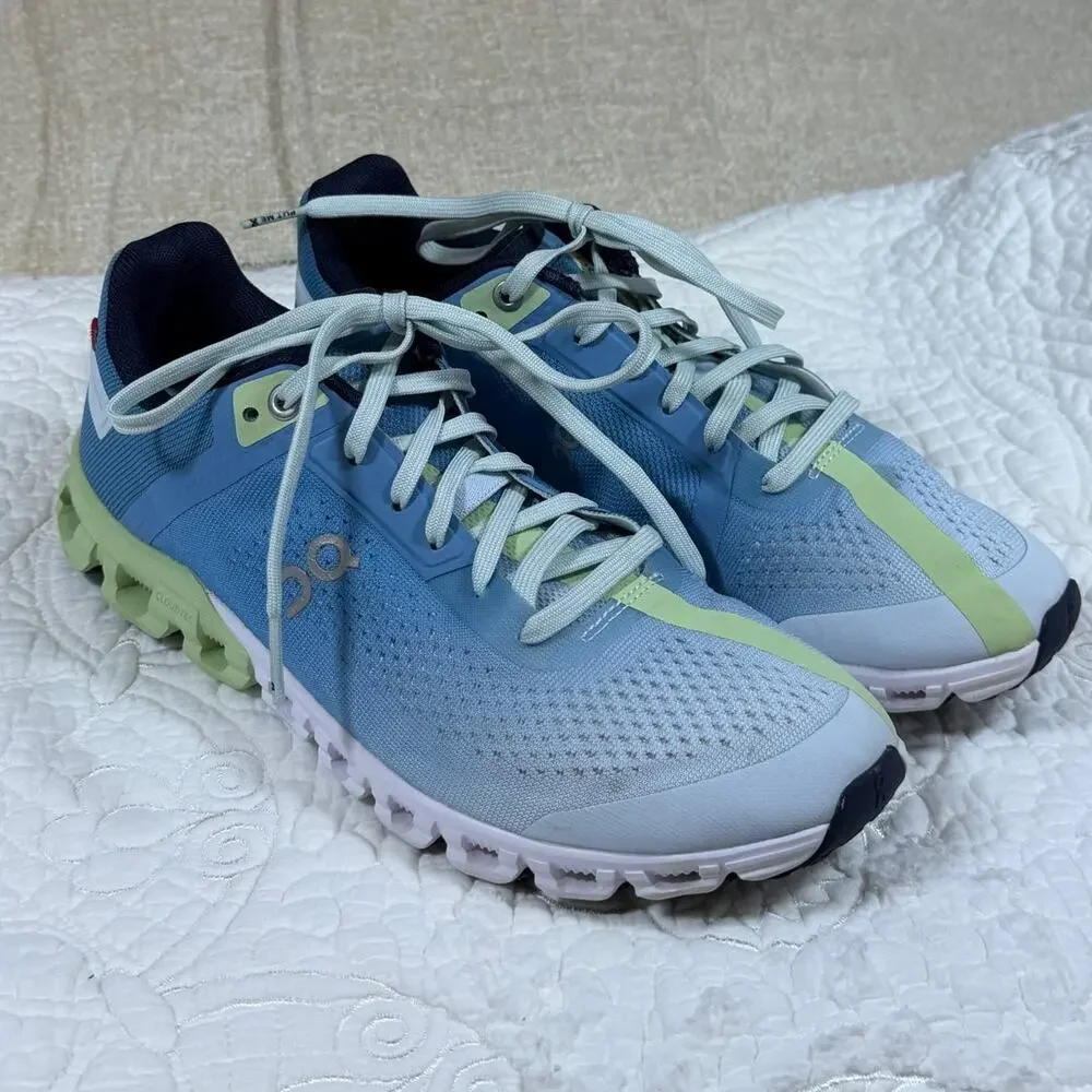 On Cloud Womens 8 Blue Cloudflow CloudTec Lace Up Running Athletic Shoes Sneaker